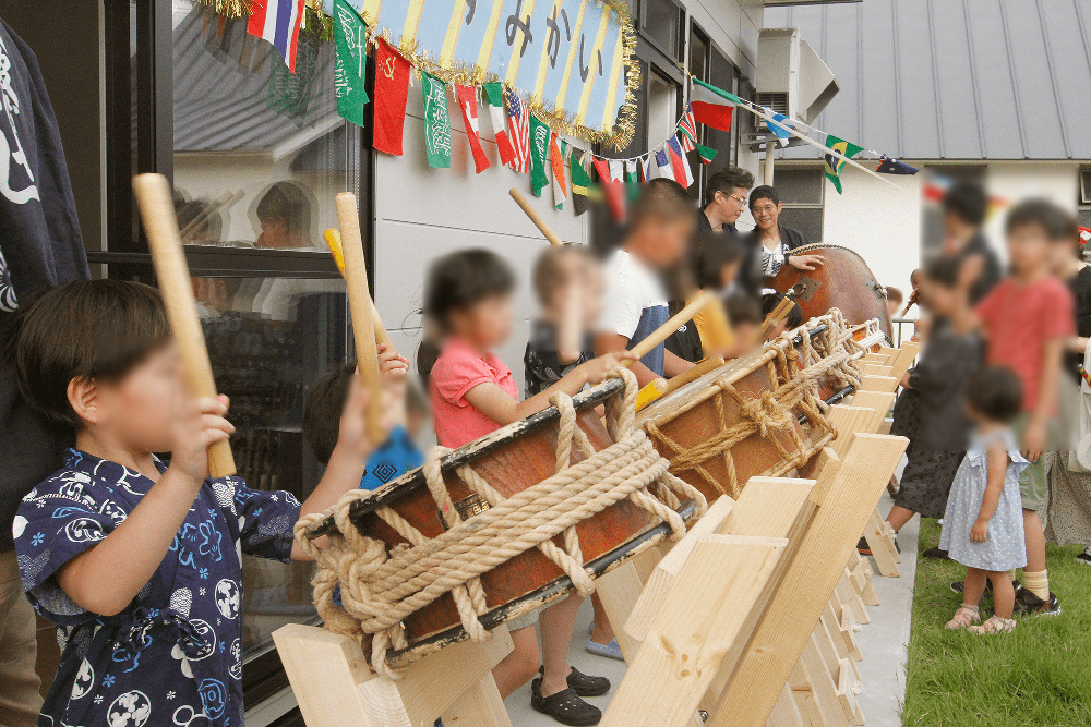 大館幼稚園 夕涼み会 演奏体験